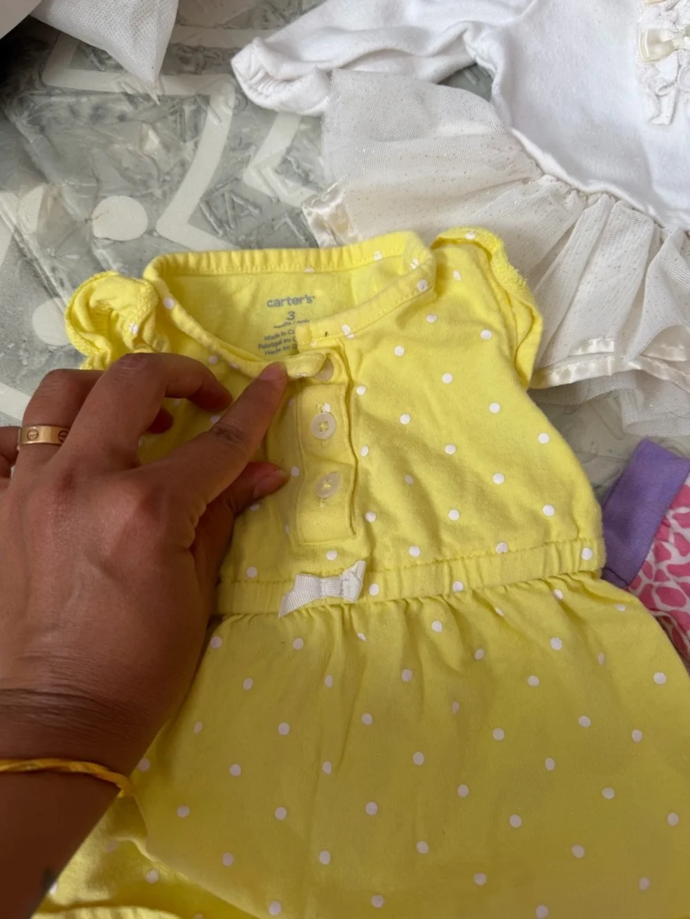 Carter's Mixed Girls Clothing Lot in Yellow, Pink, White, Black, Purple bundles